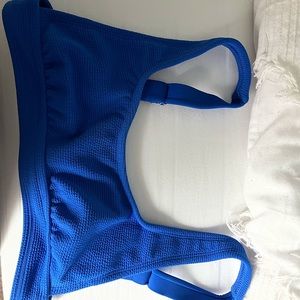 Target blue bikini top